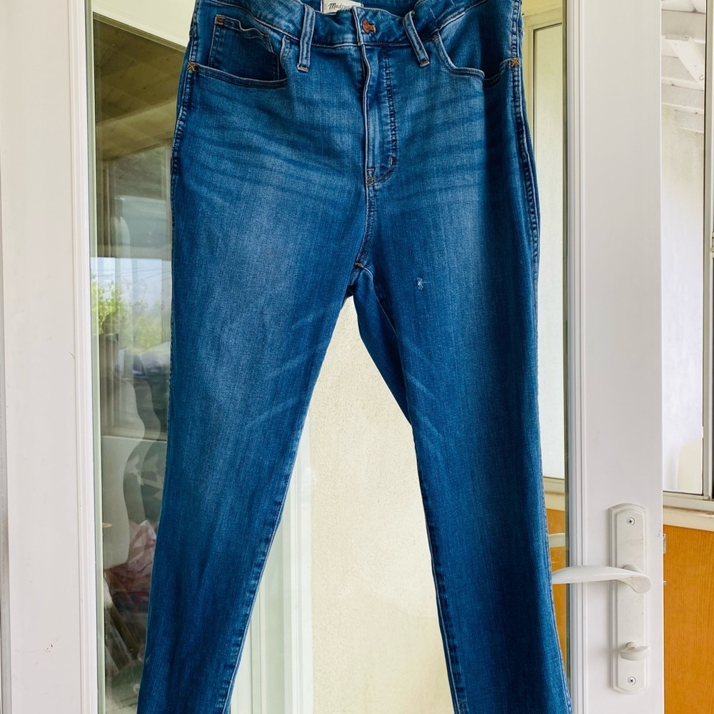 Madewell Skinny Jeans Medium Wash Stretch Denim Mid-Rise Women 29 30